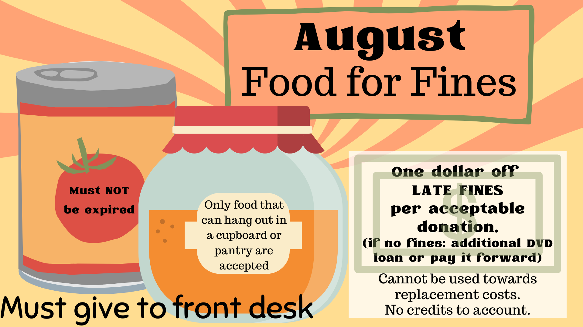 august food for fines