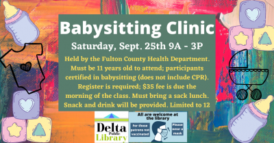 Babysitting clinic 9-25 9a-3p